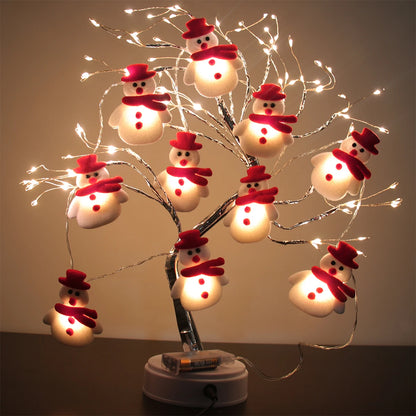 10LED Snowman String Lights Christmas Tree Decor Garland Lights Ornaments Christmas Decorations New Year