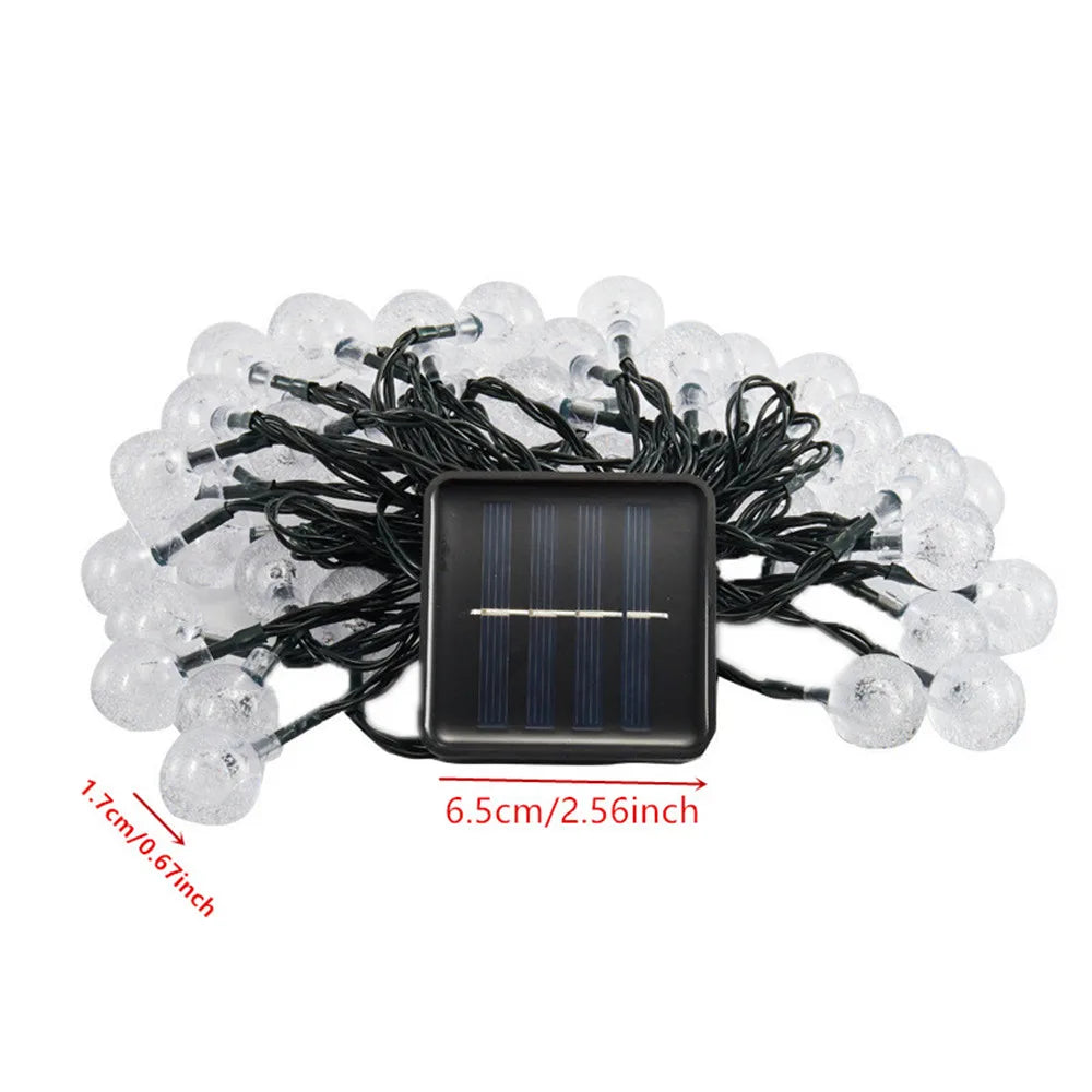 LED String Light Solar Fairy Lights 5m 20LED Warm Light Waterproof Outdoor Garden Wedding Decoration Christmas Lamp