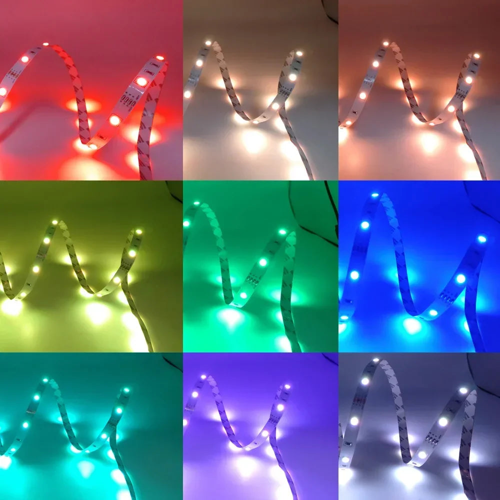 5V Usb Led Lights For Room 5050 Rgb Led Strip 5 10 Meter Diode Tape Gamer Decoration Ice String Bar Lighting Adhesive Led Ribbon