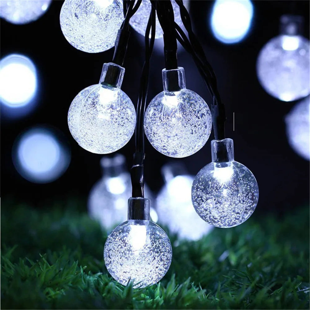 LED String Light Solar Fairy Lights 5m 20LED Warm Light Waterproof Outdoor Garden Wedding Decoration Christmas Lamp