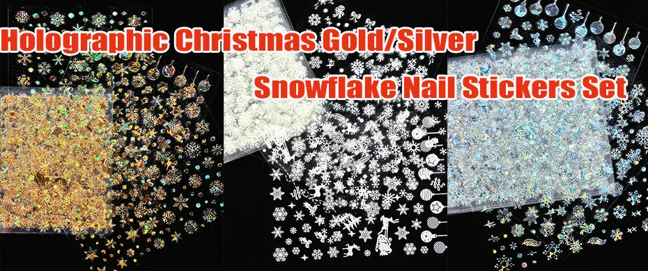 Christmas 5D Embossed Snowman Snowflakes Nail Art Stickers 8*10cm Cartoon Santa Claus Elk Christmas Decal DIY Manicure Decals &*