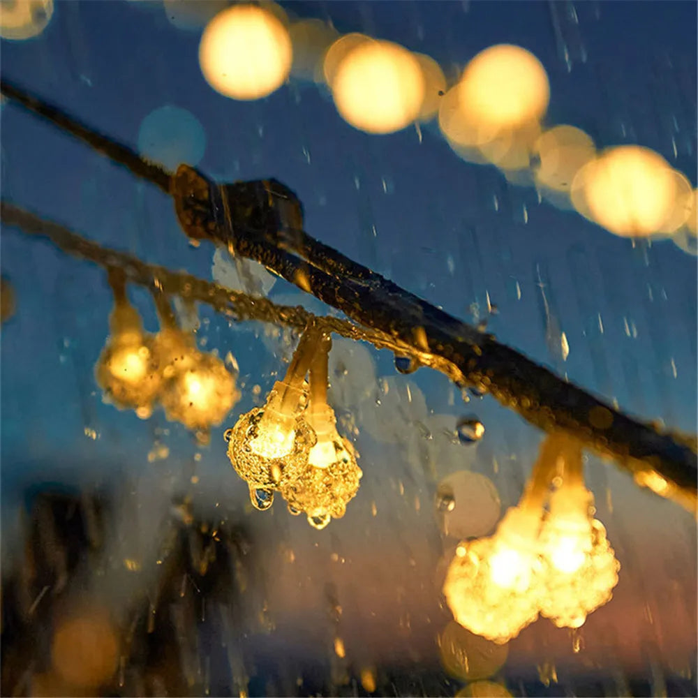 LED String Light Solar Fairy Lights 5m 20LED Warm Light Waterproof Outdoor Garden Wedding Decoration Christmas Lamp