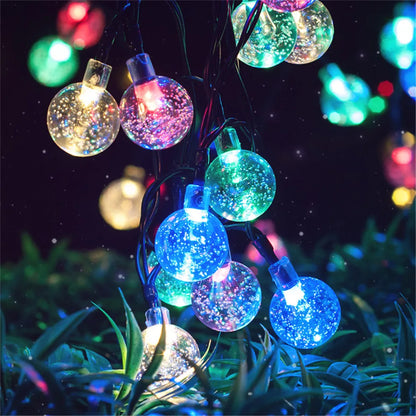 LED String Light Solar Fairy Lights 5m 20LED Warm Light Waterproof Outdoor Garden Wedding Decoration Christmas Lamp