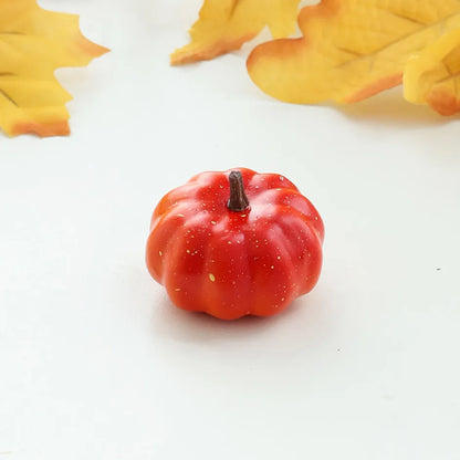 10Pcs Artificial Pumpkin Halloween Decorations for Home Mini Fake Pumpkin Autumn Harvest Party Thanksgiving Ornaments Props