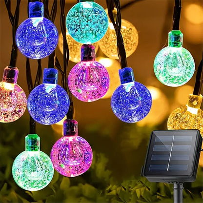 LED String Light Solar Fairy Lights 5m 20LED Warm Light Waterproof Outdoor Garden Wedding Decoration Christmas Lamp