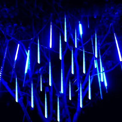 Meteor Shower Rain LED Fairy String Lights Festoon Street Garland Christmas Decorations for Home Outdoor Wedding New Year Decor