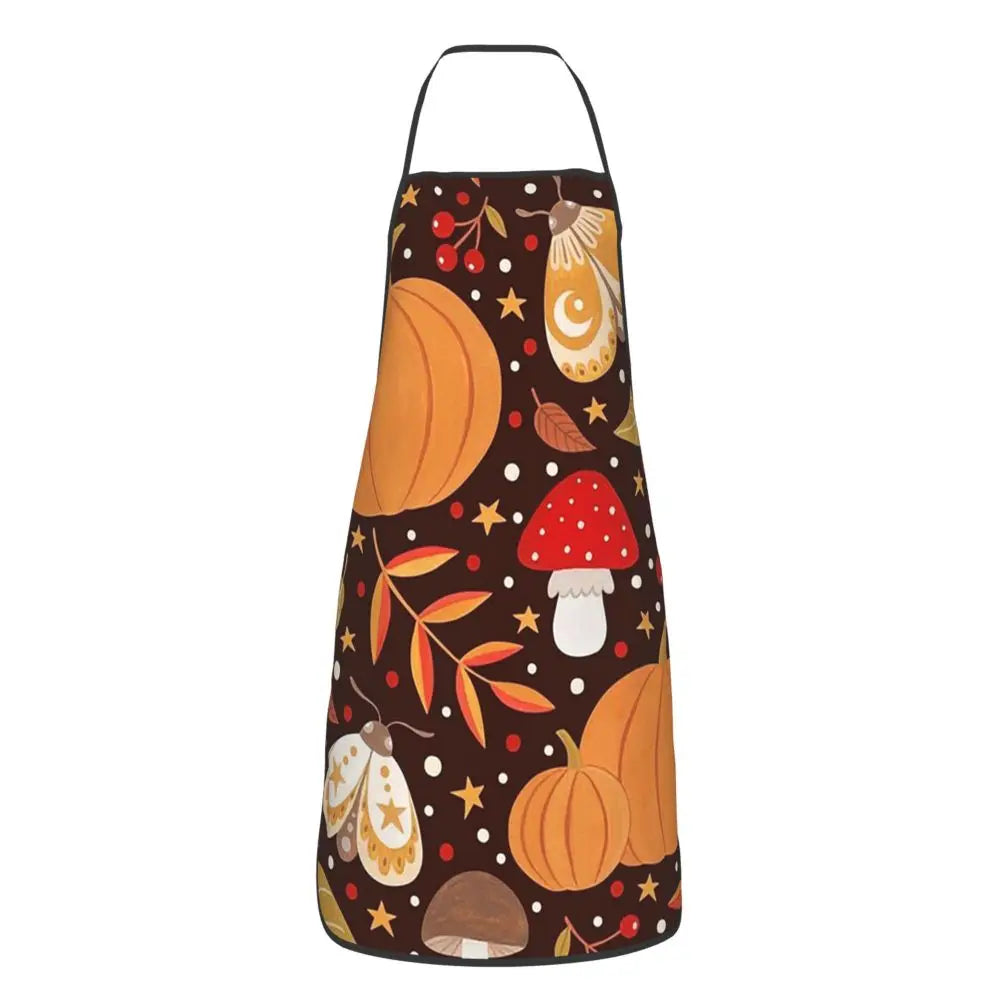 Autumn Apron  Cooking Baking Tablier Sleeveless Bib Kitchen Cleaning Pinafore for Women