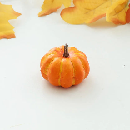 10Pcs Artificial Pumpkin Halloween Decorations for Home Mini Fake Pumpkin Autumn Harvest Party Thanksgiving Ornaments Props