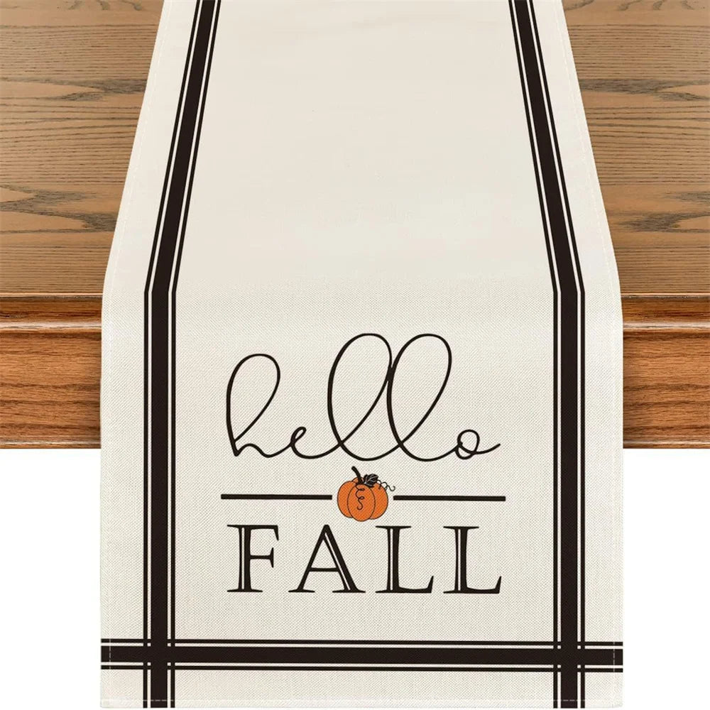 Goblin Halloween table Flag Black Forest Table Runner Thanksgiving Jack-o '-Lantern Holiday party kitchen centerpieces