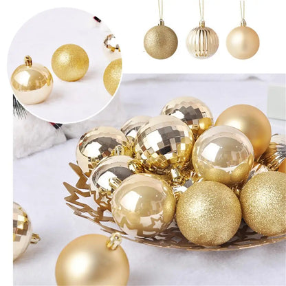 Christmas Balls Shatterproof Unbreakable 4cm Plastic Balls Baubles Bulk Christmas Ornaments Set for Tree Decorations Festive