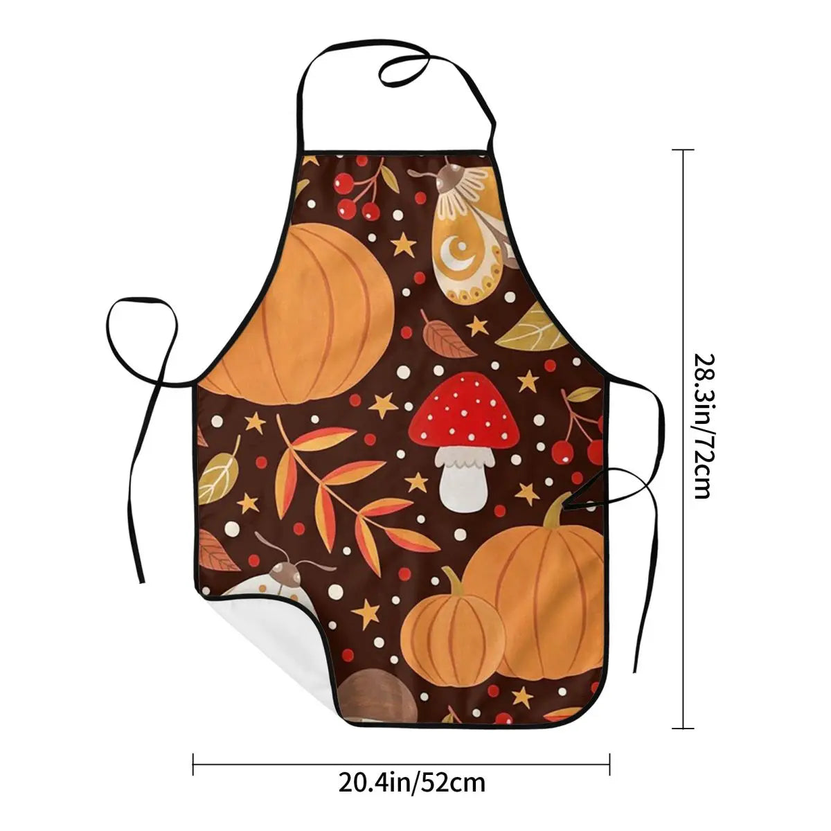 Autumn Apron  Cooking Baking Tablier Sleeveless Bib Kitchen Cleaning Pinafore for Women