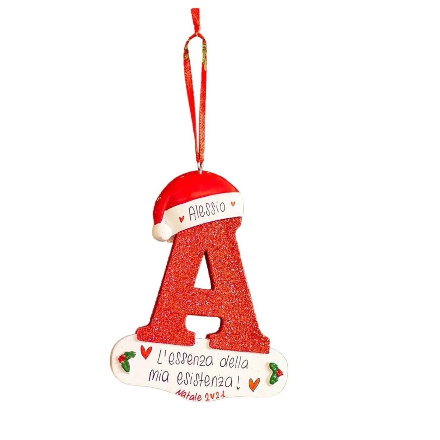 Christmas Tree Decoration Letter Pendant 26 Letters Home Holiday acrylic DIY Pendant Xmas 2023 New Year Decor Ornament navidad