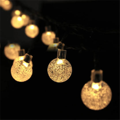 LED String Light Solar Fairy Lights 5m 20LED Warm Light Waterproof Outdoor Garden Wedding Decoration Christmas Lamp