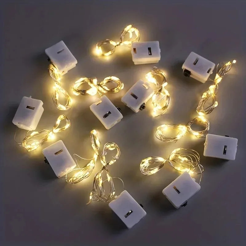 Outside 10 Pack Waterproof Mini Fairy Lights Copper With 3 Speed Modes for Christmas Decorations and Outdoor Use Battery Powered