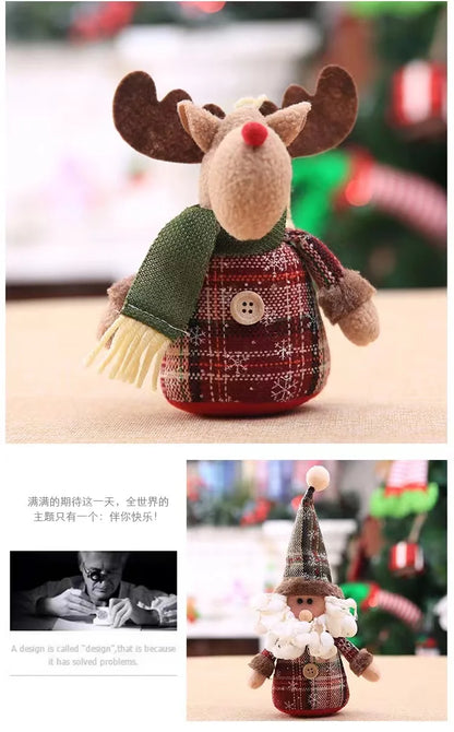 New Big Santa Claus Snowman Elk Doll Children Xmas Gift Christmas Tree Decorations Home Wedding Party Supplies Plush Ornaments