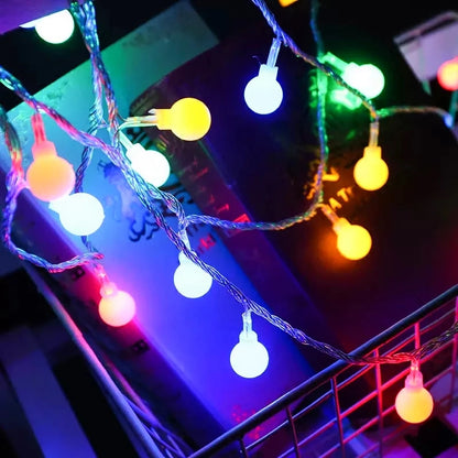 10M USB/Battery Power Ball LED String Lights Outdoor Wedding Garden Fairy Lights Christmas Decoration