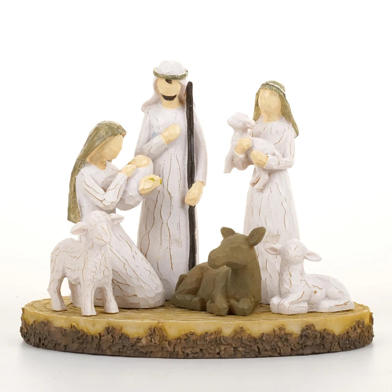 Sculptural resin base Christmas wedding Bible Thanksgiving anniversary gift decorations family gift sculptures and decorations